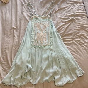 Turquoise mini dress